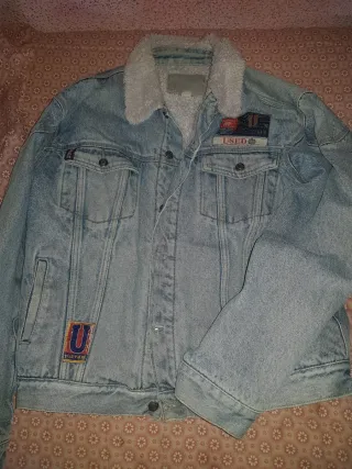 Chaqueta vaquera con forro sherpa Unisex
