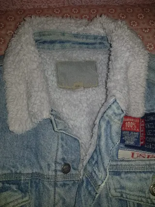 Chaqueta vaquera con forro sherpa Unisex