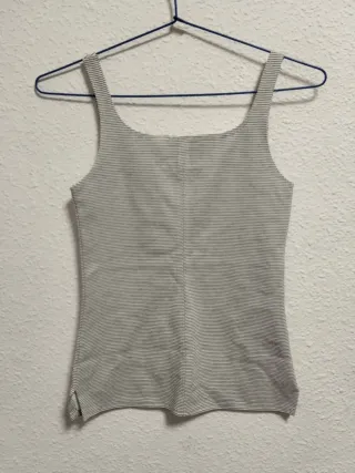 Camiseta de tirantes a rayas