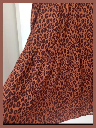 Vestido estampado leopardo