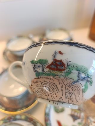 Juego de té porcelana de Macao