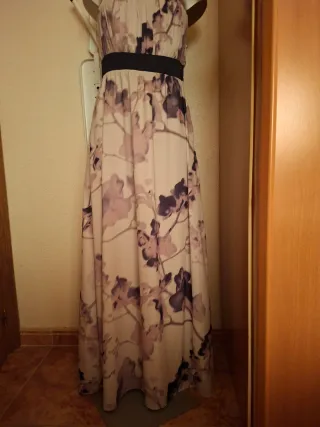 Vestido fiesta H&M floral largo