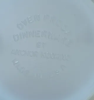 Vidrio Opalino Amberina Anchor Hocking Vintage USA