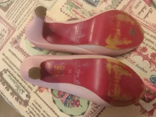 Zapatos CUPLÉ rosa tacón alto boda comunión