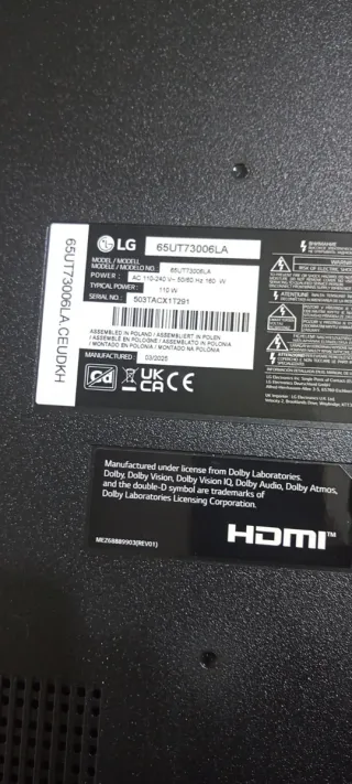 Placa Base LG 65UT73006LA 4RT874C5