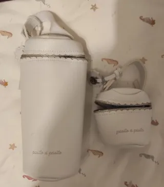 Funda chupete Pasito a Pasito blanca