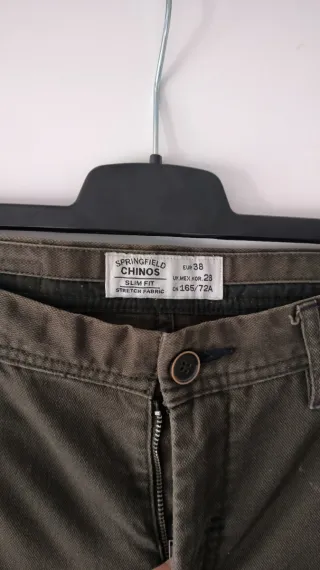 Pantalón caballero talla 38 verde