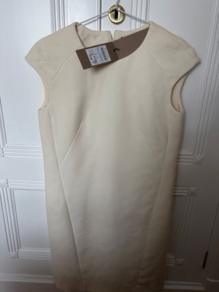 Vestido Massimo Dutti Beige Talla M
