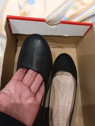 Manoletinas negras un solo uso muy cómodas y tiern