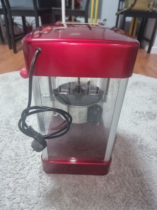 Máquina de Palomitas Retro Roja y Plateada