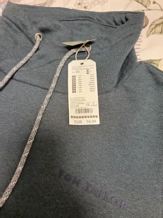 Sudadera Tom Tailor gris talla XS