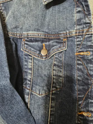 Cazadora Vaquera Mujer Azul