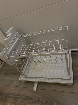 Escurridor de platos blanco