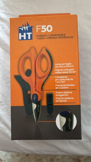 HT F50 Tijeras y Crimpadora para Cables