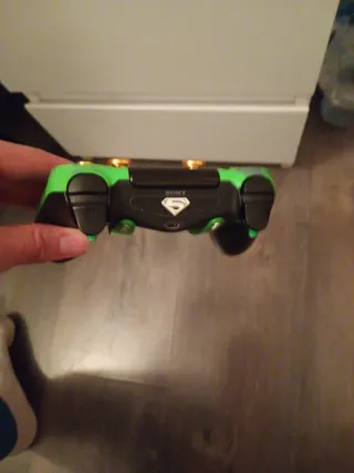 Mando PS4 personalizado verde Monster