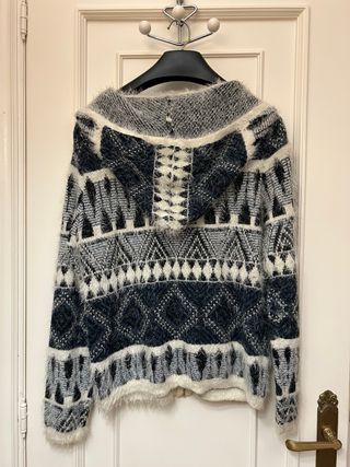 Chaqueta Cárdigan de punto suave con capucha