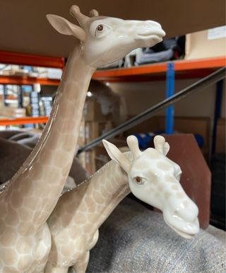 Figura Jirafas Porcelana