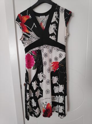 Vestido Vintage New Sleeve Estampado