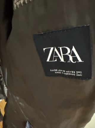 Blazer Zara cuadros