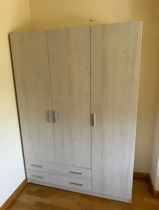 Armadio bianco a 3 porte con cassetti - Spedizione a domicilio