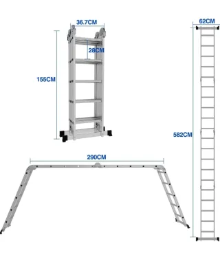 Escalera extensible 6 metros