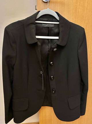 Chaqueta Blazer Negro Talla 42-PURIFICACIÓN GARCÍA