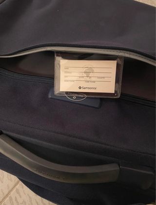 Porta abiti Samsonite blu notte