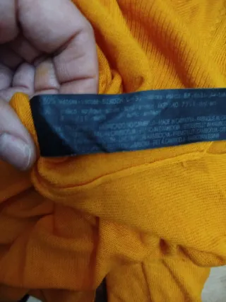 Jersey Zara Naranja Manga Larga