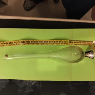 Vaso cristallo Boemia con piedestallo in Argento 3