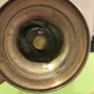 Vaso cristallo Boemia con piedestallo in Argento 3