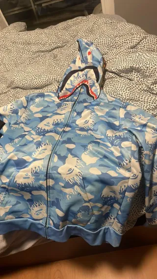 Sudadera Bape Camuflaje Azul Talla S