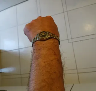 Orologio Seiko Uomo Nero Oro