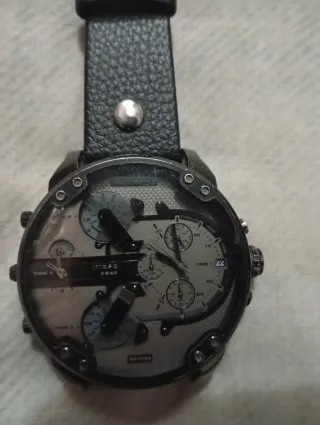 Reloj Diesel Cronógrafo Negro y Plateado