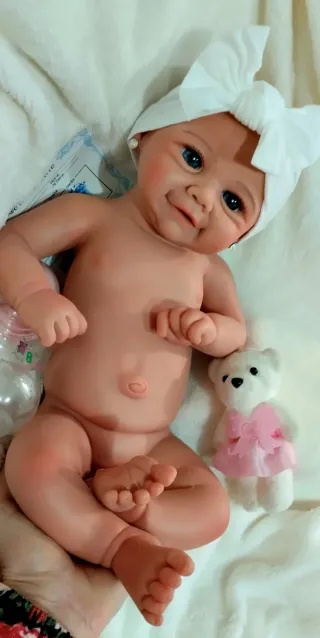 Bebé Reborn Silicona Completa 44cm