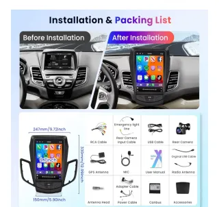 Pantalla Ford Fiesta MK7 2009-2016