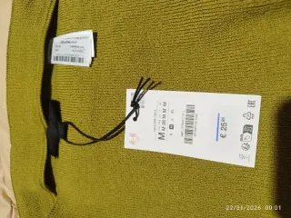 Falda Zara verde oliva