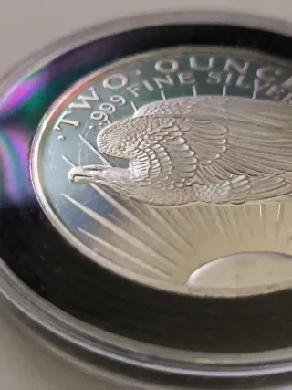 Dos Onzas Plata Fina USA