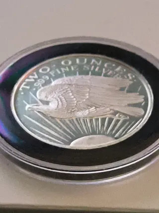 Dos Onzas Plata Fina USA