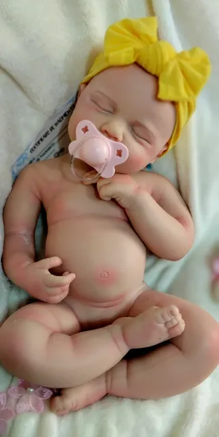 Bebé Reborn Silicona Completa 44cm tamaño real