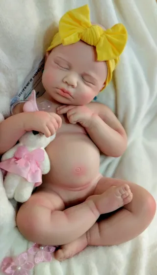 Bebé Reborn Silicona Completa 44cm tamaño real