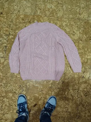 Jersey de punto rosa