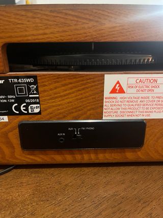 Tocadiscos Retro con Radio