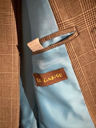 Traje Ganso a cuadros marrón