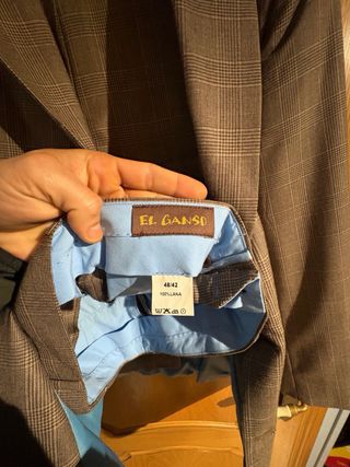 Traje Ganso a cuadros marrón