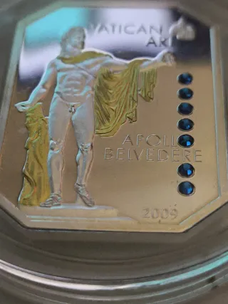 Moneda Apolo de Belvedere Vaticano