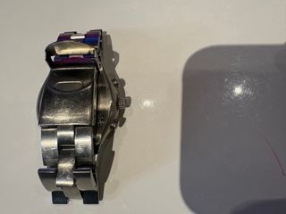 Reloj Swatch Cronógrafo Negro y Plateado