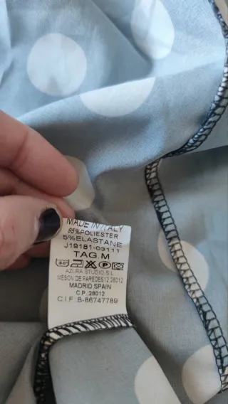 Vestido largo lunares Nuevo Azura Talla M-L