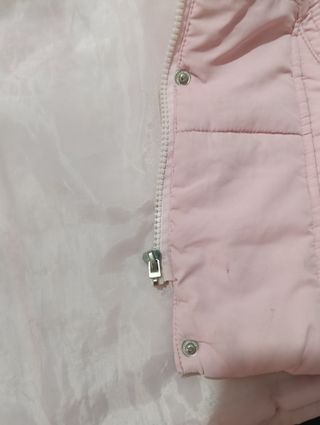 Chaqueta rosa niña con capucha