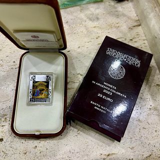 Moneda 25 Euro Vaticano Navidad Nacimiento Proof