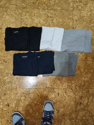 Lote Camisetas Pull and Bear Básicas